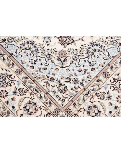 Tappeto Nain 6La Persia bianco grigio 163x253