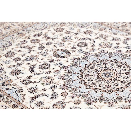 Tappeto Nain 6La Persia bianco grigio 163x253