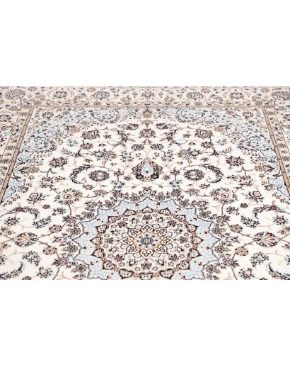 Tappeto Nain 6La Persia bianco grigio 163x253