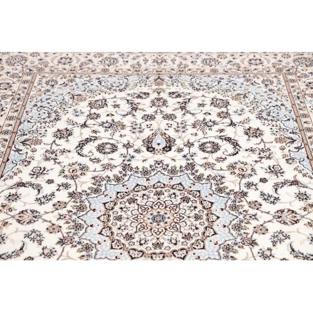 Tappeto Nain 6La Persia bianco grigio 163x253