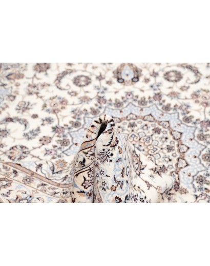 Tappeto Nain 6La Persia bianco grigio 163x253
