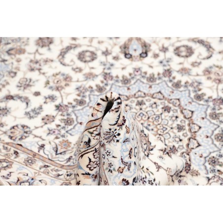Tappeto Nain 6La Persia bianco grigio 163x253