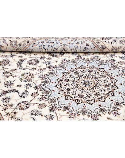 Tappeto Nain 6La Persia bianco grigio 163x253