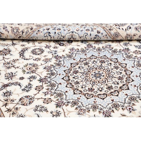 Tappeto Nain 6La Persia bianco grigio 163x253