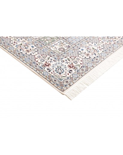 Tappeto Nain 6La Persia bianco grigio 163x257