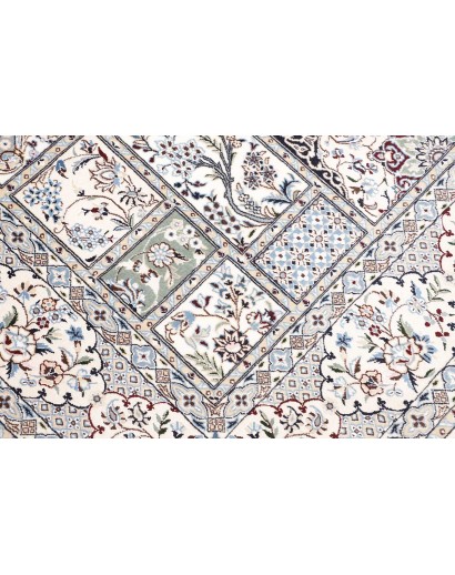 Tappeto Nain 6La Persia bianco grigio 163x257