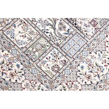 Tappeto Nain 6La Persia bianco grigio 163x257