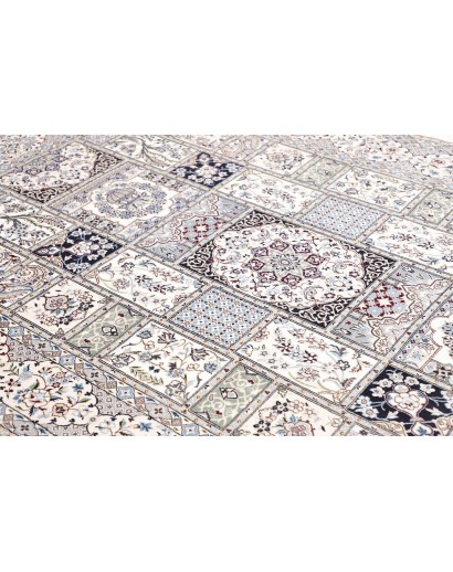 Tappeto Nain 6La Persia bianco grigio 163x257