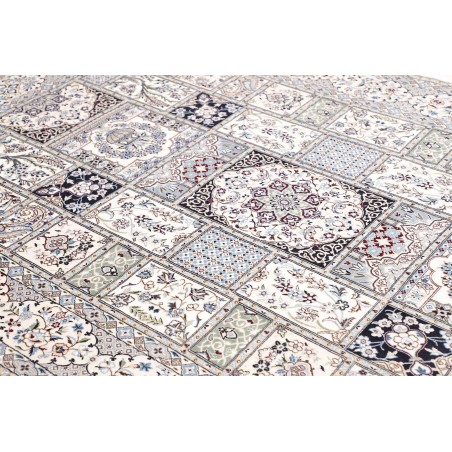 Tappeto Nain 6La Persia bianco grigio 163x257