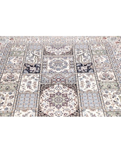 Tappeto Nain 6La Persia bianco grigio 163x257
