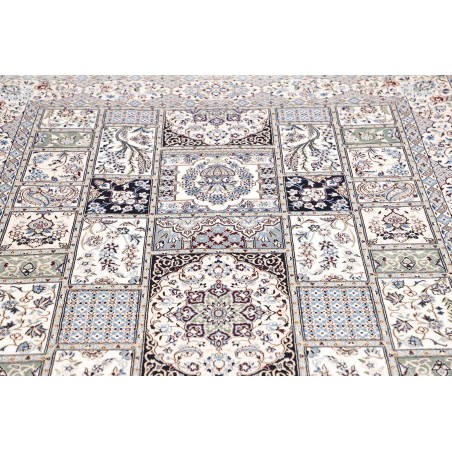Tappeto Nain 6La Persia bianco grigio 163x257