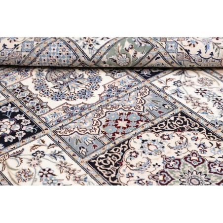 Tappeto Nain 6La Persia bianco grigio 163x257