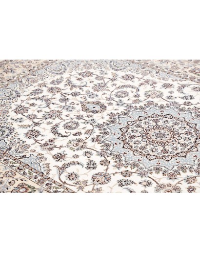 Tappeto Nain 6La Persia bianco grigio 160x246