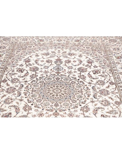 Tappeto Nain 6La Persia bianco grigio 159x244
