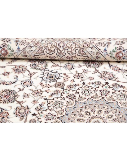 Tappeto Nain 6La Persia bianco grigio 159x244