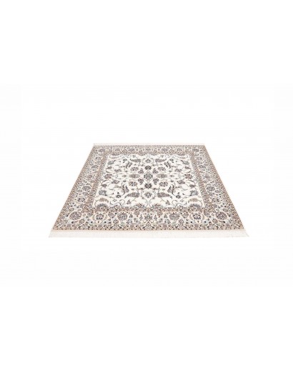 Tappeto Nain 6La Persia bianco grigio 156x161