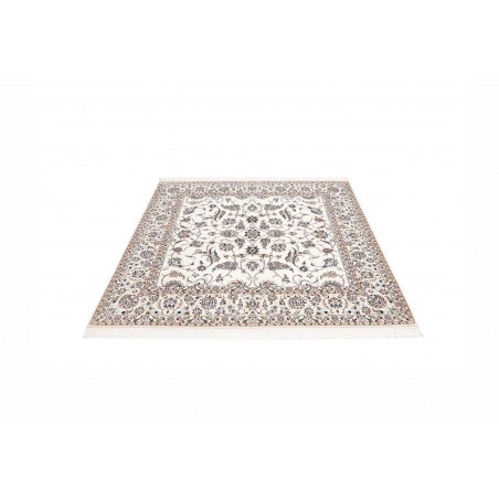 Tappeto Nain 6La Persia bianco grigio 156x161