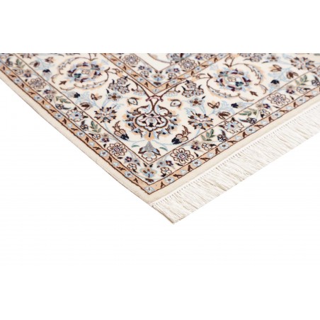 Tappeto Nain 6La Persia bianco grigio 156x161