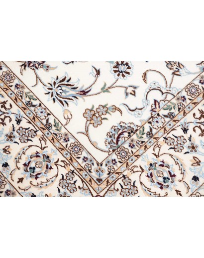Tappeto Nain 6La Persia bianco grigio 156x161