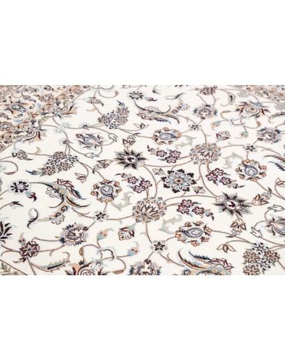 Tappeto Nain 6La Persia bianco grigio 156x161