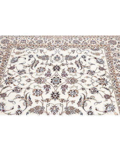 Tappeto Nain 6La Persia bianco grigio 156x161