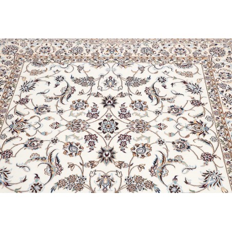 Tappeto Nain 6La Persia bianco grigio 156x161