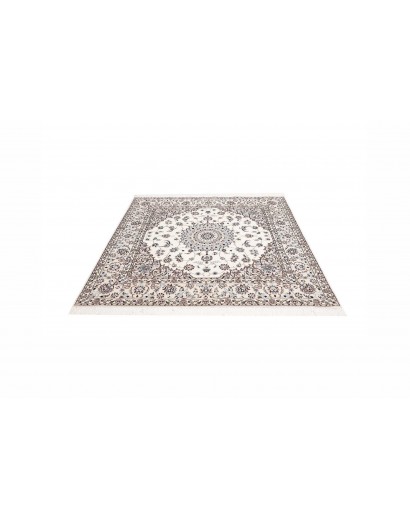 Tappeto Nain 6La Persia bianco grigio 164x163