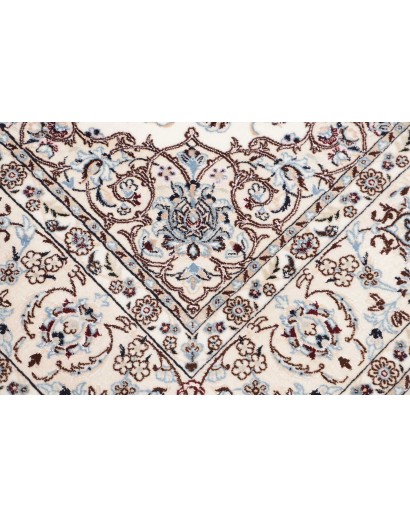 Tappeto Nain 6La Persia bianco grigio 164x163