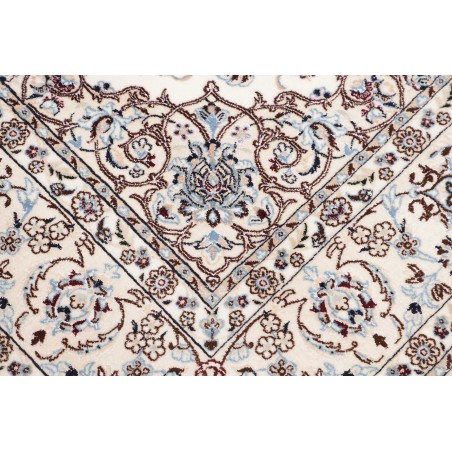 Tappeto Nain 6La Persia bianco grigio 164x163