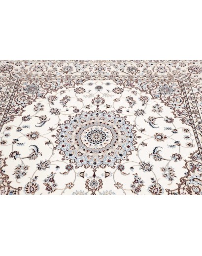 Tappeto Nain 6La Persia bianco grigio 164x163