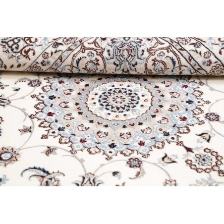 Tappeto Nain 6La Persia bianco grigio 164x163