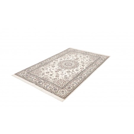 Tappeto Nain 6La Persia bianco grigio 134x207
