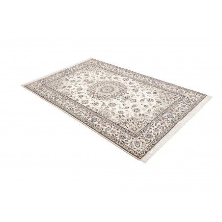 Tappeto Nain 6La Persia bianco grigio 134x207