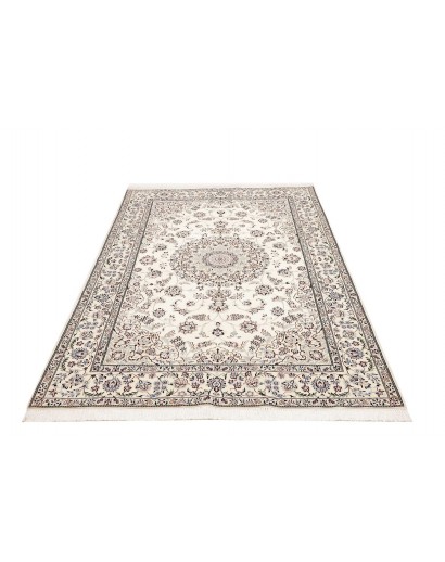 Tappeto Nain 6La Persia bianco grigio 134x207