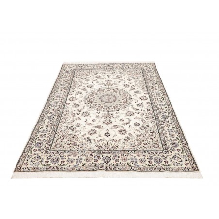 Tappeto Nain 6La Persia bianco grigio 134x207