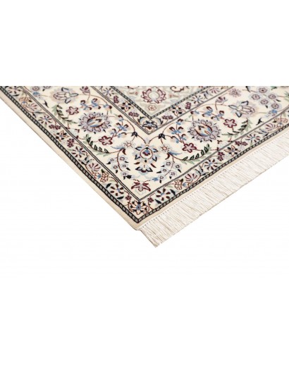 Tappeto Nain 6La Persia bianco grigio 134x207