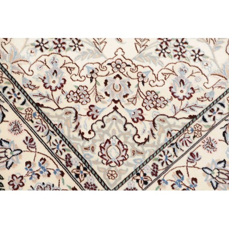 Tappeto Nain 6La Persia bianco grigio 134x207