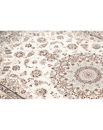 Tappeto Nain 6La Persia bianco grigio 134x207
