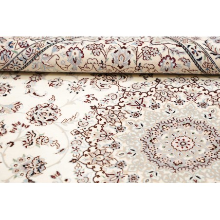Tappeto Nain 6La Persia bianco grigio 134x207