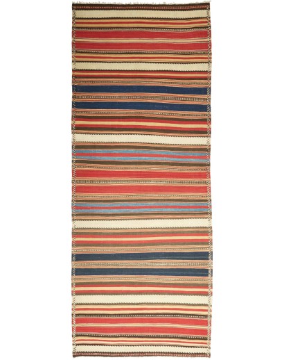 Tappeto Kilim Vintage Persia marrone beige 120x308
