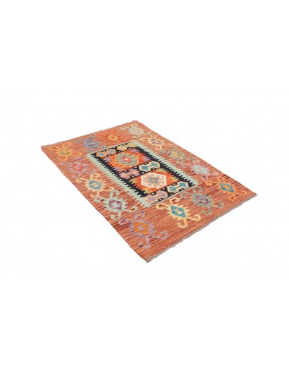 Tappeto Kilim Afghanistan marrone 100x144