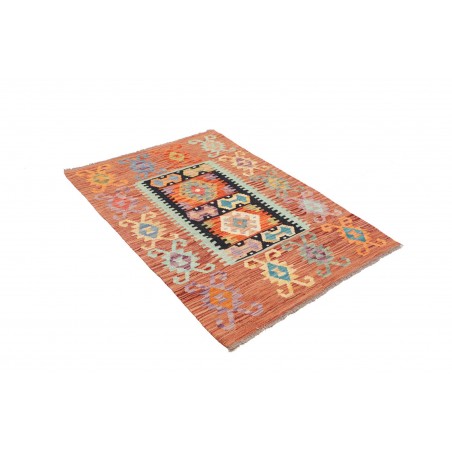 Tappeto Kilim Afghanistan marrone 100x144