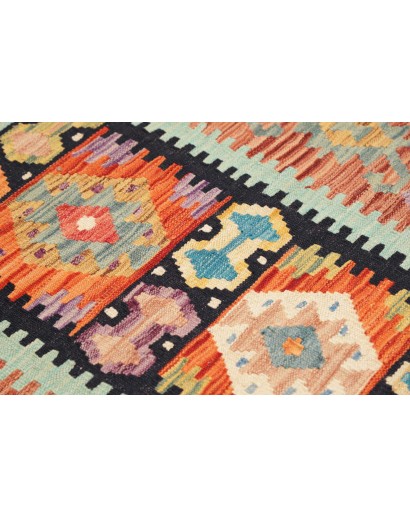 Tappeto Kilim Afghanistan marrone 100x144