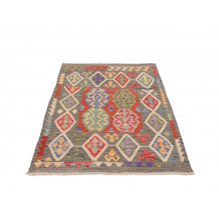 Tappeto Kilim Afghanistan marrone bianco 101x146