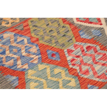 Tappeto Kilim Afghanistan marrone bianco 101x146