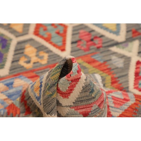 Tappeto Kilim Afghanistan marrone bianco 101x146