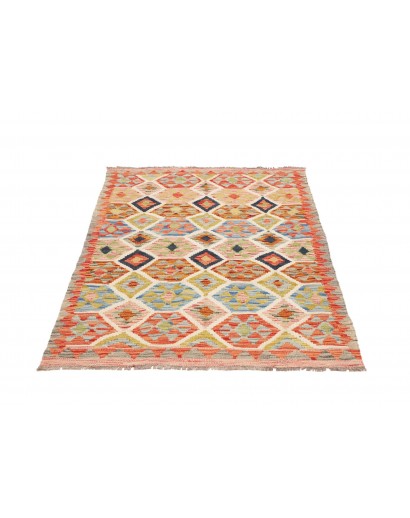 Tappeto Kilim Afghanistan marrone grigio 99x135