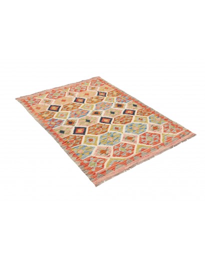 Tappeto Kilim Afghanistan marrone grigio 99x135