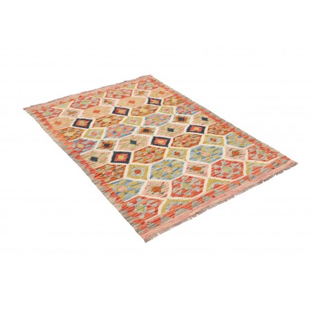 Tappeto Kilim Afghanistan marrone grigio 99x135