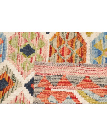 Tappeto Kilim Afghanistan marrone grigio 99x135